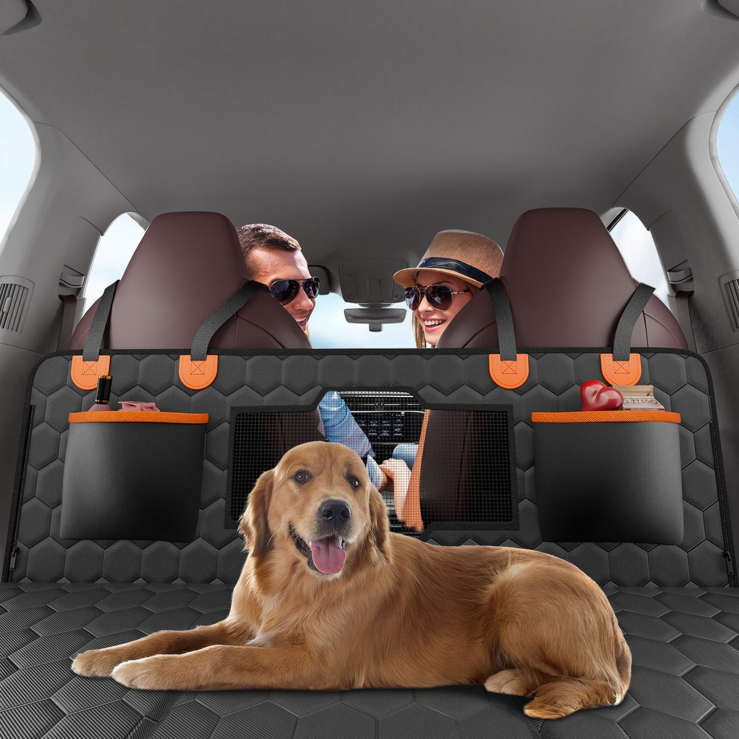 VEVOR 54 X 25.6 In Dog Car Seat Cover For Back Seat Waterproof 600D For Cars